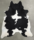 Black and White XX-Large Brazilian Cowhide Rug 8'1"H x 7'0"W #A54038 by Hudson Hides