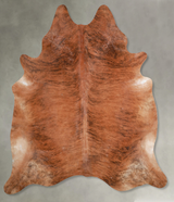 Medium Brindle XX-Large Brazilian Cowhide Rug 7'9"H x 7'0"W #A54043 by Hudson Hides