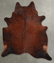 Warm Caramel XX-Large Brazilian Cowhide Rug 7'8"H x 6'11"W #A54047 by Hudson Hides