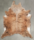 Medium Brindle XX-Large Brazilian Cowhide Rug 8'6"H x 7'3"W #A54048 by Hudson Hides