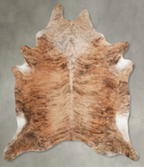 Medium Brindle XX-Large Brazilian Cowhide Rug 8'6"H x 7'3"W #A54048 by Hudson Hides