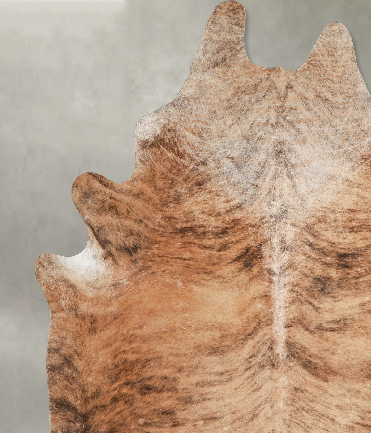 Medium Brindle XX-Large Brazilian Cowhide Rug 8'6"H x 7'3"W #A54048 by Hudson Hides
