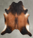 Warm Caramel XX-Large Brazilian Cowhide Rug 8'2"H x 8'1"W #A54050 by Hudson Hides