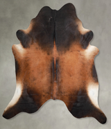 Warm Caramel XX-Large Brazilian Cowhide Rug 8'2"H x 8'1"W #A54050 by Hudson Hides
