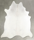 Light Grey XX-Large Brazilian Cowhide Rug 7'8"H x 7'2"W #A54051 by Hudson Hides