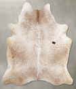 Salt and Pepper Brown X-Large Brazilian Cowhide Rug 6'9"H x 6'1"W #A54053 by Hudson Hides
