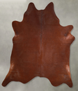 Solid Brown XX-Large Brazilian Cowhide Rug 7'4"H x 7'1"W #A54058 by Hudson Hides