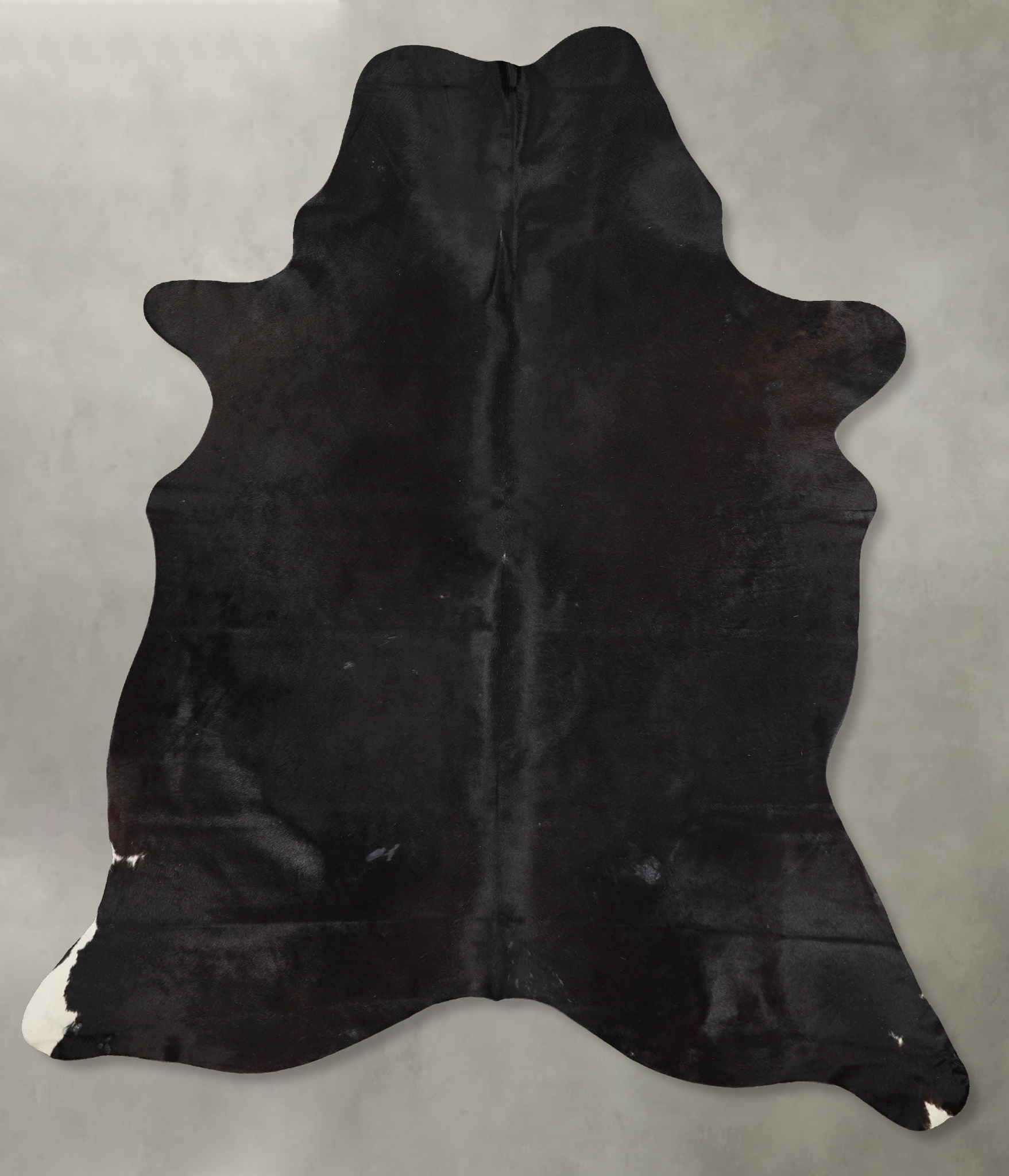 Solid Black Cowhide Rug #A54061