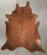 Solid Brown XX-Large Brazilian Cowhide Rug 8'3"H x 7'9"W #A54062 by Hudson Hides