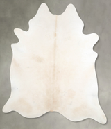 Ivory with Beige XX-Large Brazilian Cowhide Rug 7'10"H x 6'8"W #A54063 by Hudson Hides