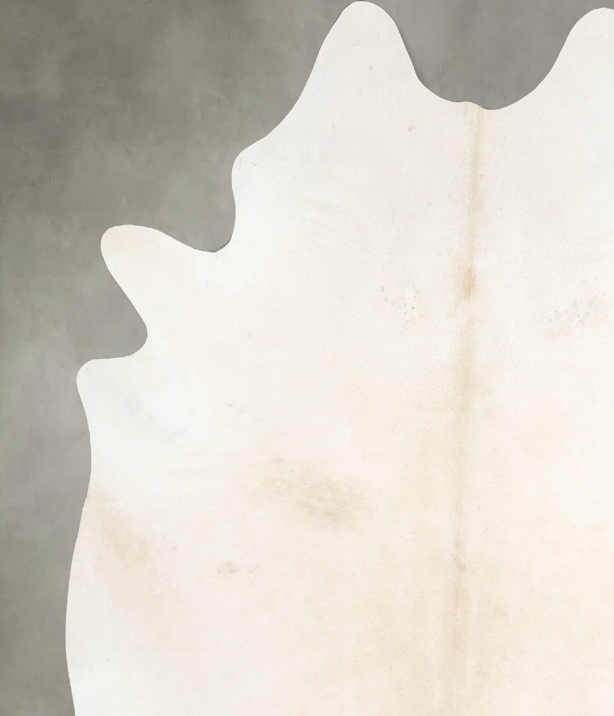 Ivory with Beige XX-Large Brazilian Cowhide Rug 7'10"H x 6'8"W #A54063 by Hudson Hides