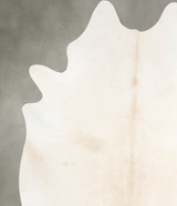 Ivory with Beige XX-Large Brazilian Cowhide Rug 7'10"H x 6'8"W #A54063 by Hudson Hides