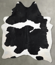Black and White XX-Large Brazilian Cowhide Rug 8'10"H x 6'8"W #A54065 by Hudson Hides
