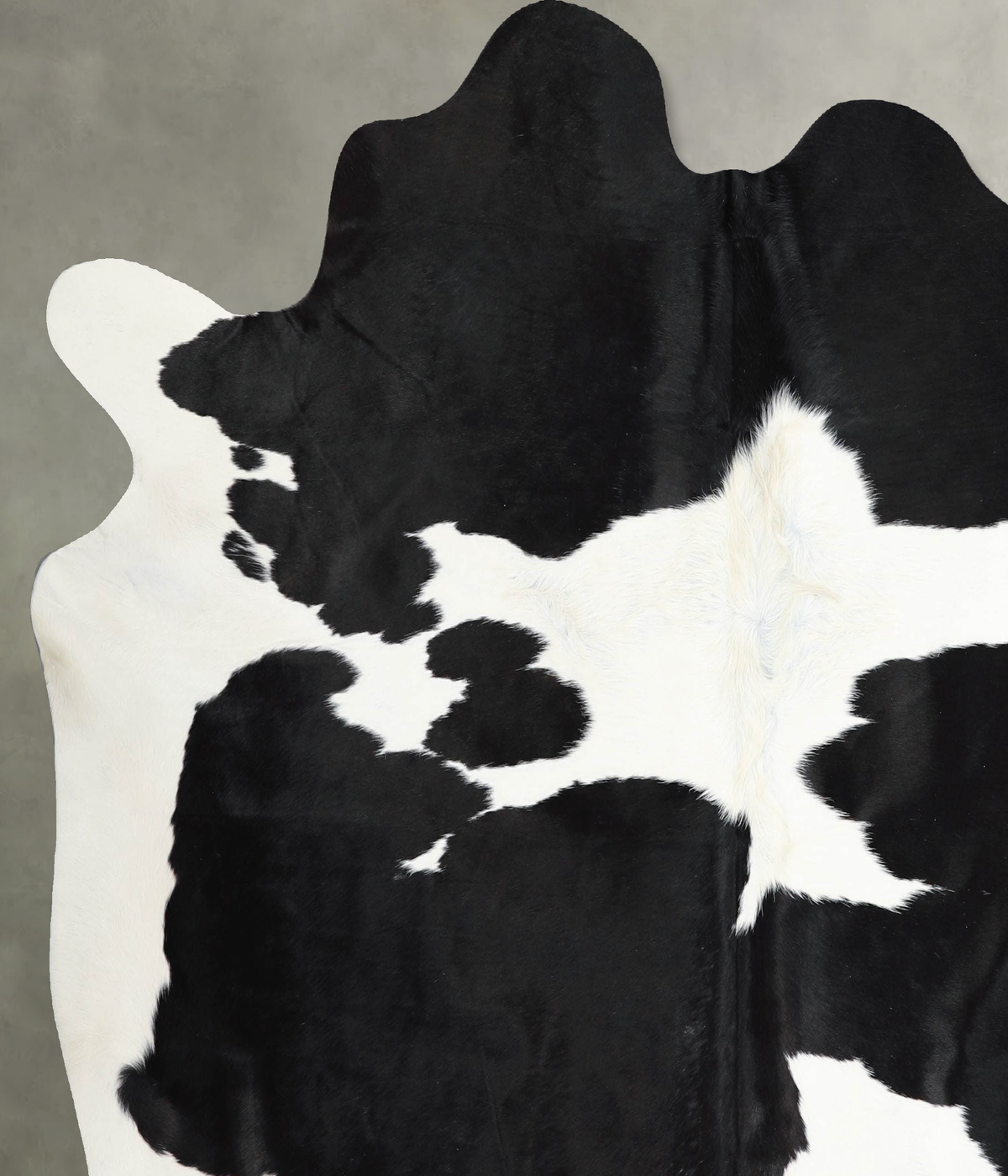 Black and White X-Large Brazilian Cowhide Rug 6'9"H x 6'10"W #A54067 by Hudson Hides