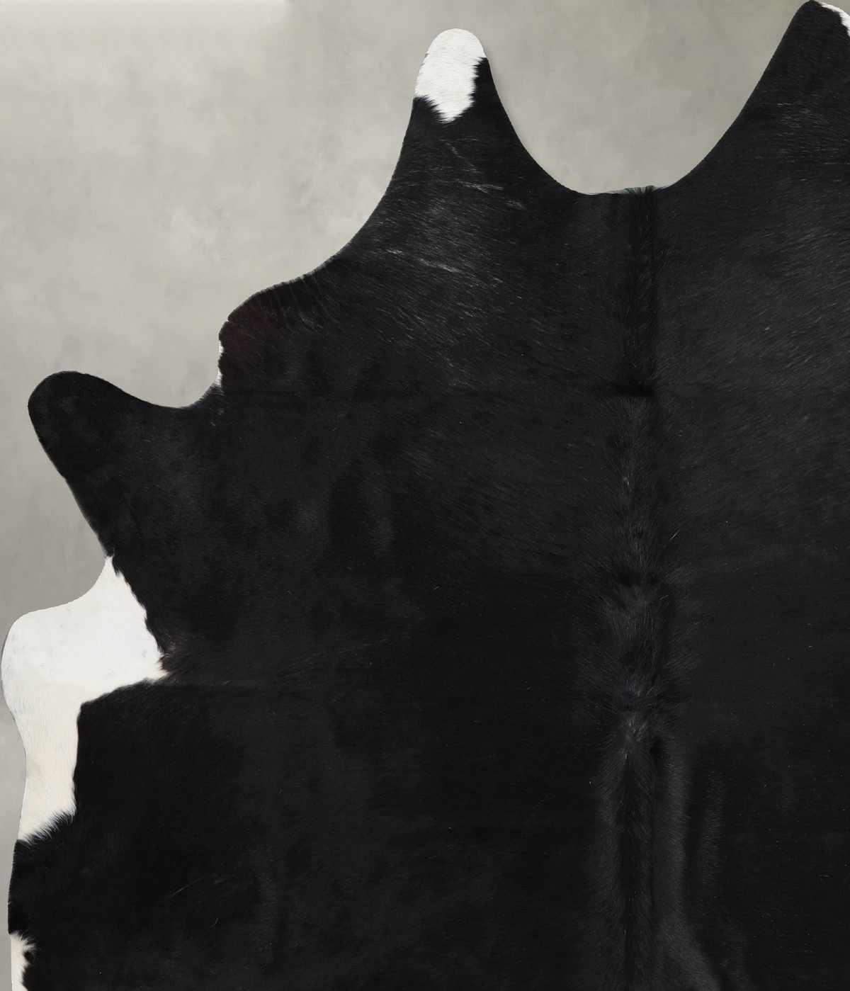 Solid Black XX-Large Brazilian Cowhide Rug 7'11"H x 6'7"W #A54068 by Hudson Hides