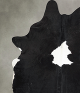 Black and White XX-Large Brazilian Cowhide Rug 8'0"H x 6'7"W #A54072 by Hudson Hides