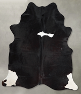 Black and White X-Large Brazilian Cowhide Rug 6'10"H x 6'4"W #A54074 by Hudson Hides