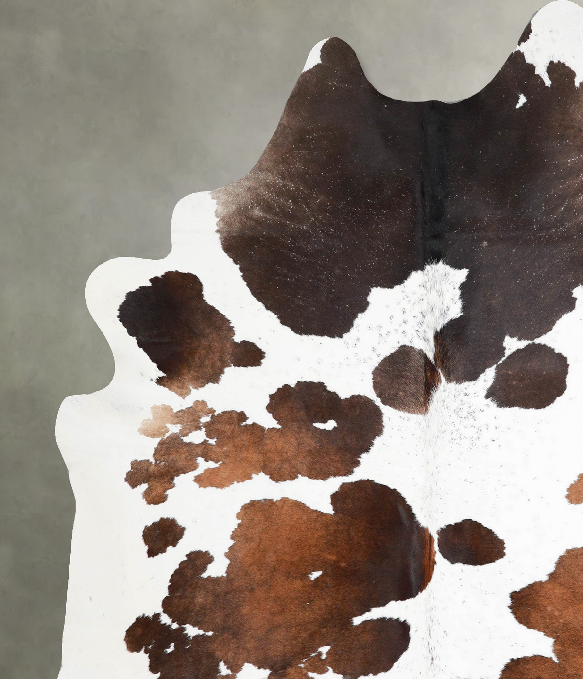Chocolate and White XX-Large Brazilian Cowhide Rug 8'4"H x 7'1"W #A54075 by Hudson Hides