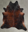 Dark Brindle XX-Large Brazilian Cowhide Rug 8'1"H x 7'3"W #A54077 by Hudson Hides