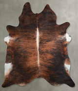Dark Brindle XX-Large Brazilian Cowhide Rug 8'9"H x 6'11"W #A54079 by Hudson Hides