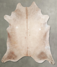 Taupe XX-Large Brazilian Cowhide Rug 7'10"H x 7'3"W #A54081 by Hudson Hides