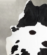 Black and White XX-Large Brazilian Cowhide Rug 8'2"H x 6'5"W #A54083 by Hudson Hides