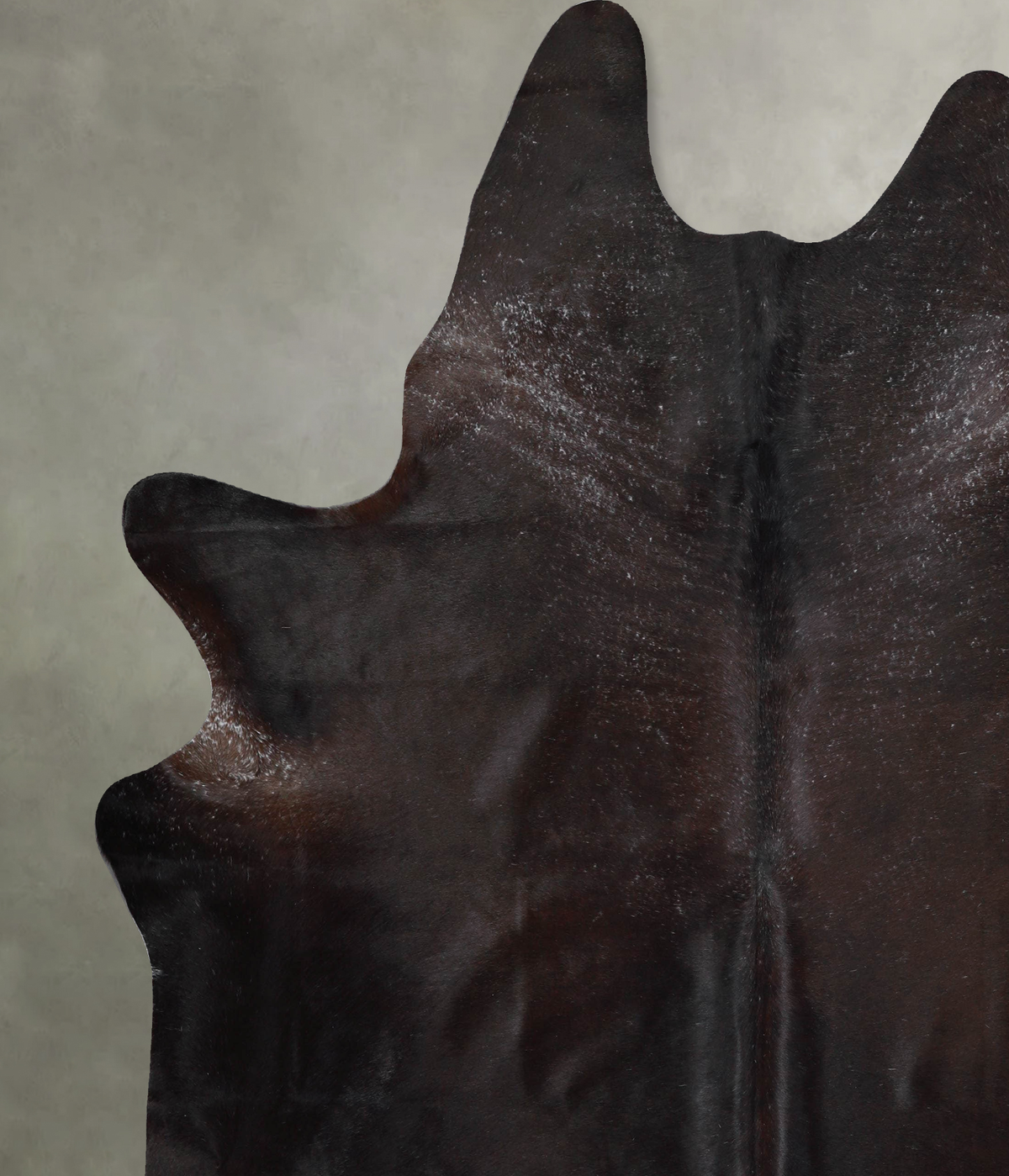 Solid Black XX-Large Brazilian Cowhide Rug 8'2"H x 6'10"W #A54085 by Hudson Hides