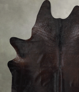 Solid Black XX-Large Brazilian Cowhide Rug 8'2"H x 6'10"W #A54085 by Hudson Hides