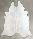 Medium Grey XX-Large Brazilian Cowhide Rug 8'8"H x 7'4"W #A54090 by Hudson Hides