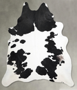 Black and White XX-Large Brazilian Cowhide Rug 7'10"H x 6'9"W #A54091 by Hudson Hides