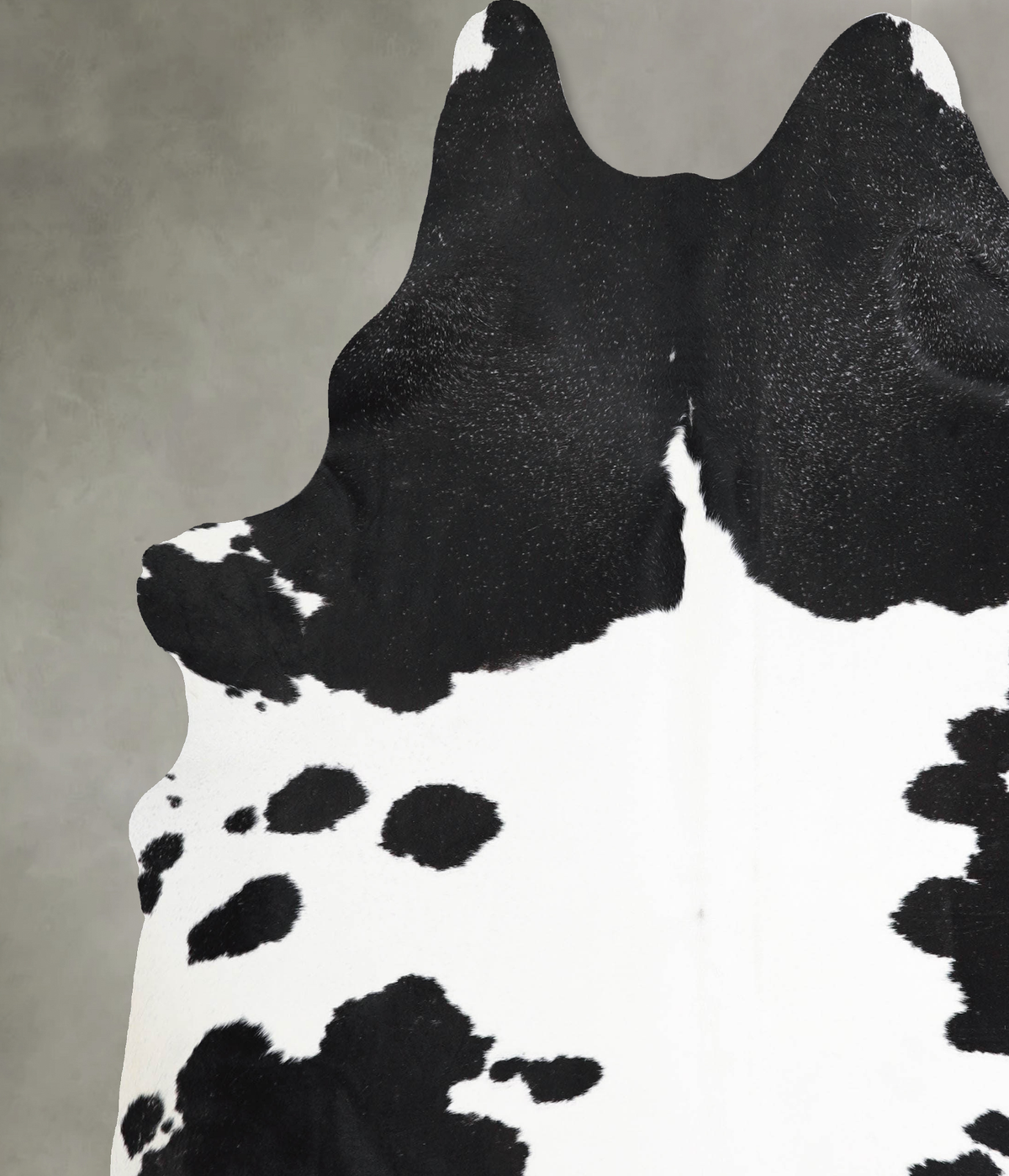 Black and White XX-Large Brazilian Cowhide Rug 7'10"H x 6'9"W #A54091 by Hudson Hides