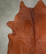 Solid Brown XX-Large Brazilian Cowhide Rug 8'0"H x 7'2"W #A54096 by Hudson Hides