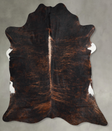 Dark Brindle XX-Large Brazilian Cowhide Rug 7'2"H x 7'2"W #A54097 by Hudson Hides