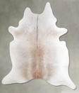 Grey with Beige XX-Large Brazilian Cowhide Rug 8'0"H x 6'11"W #A54098 by Hudson Hides