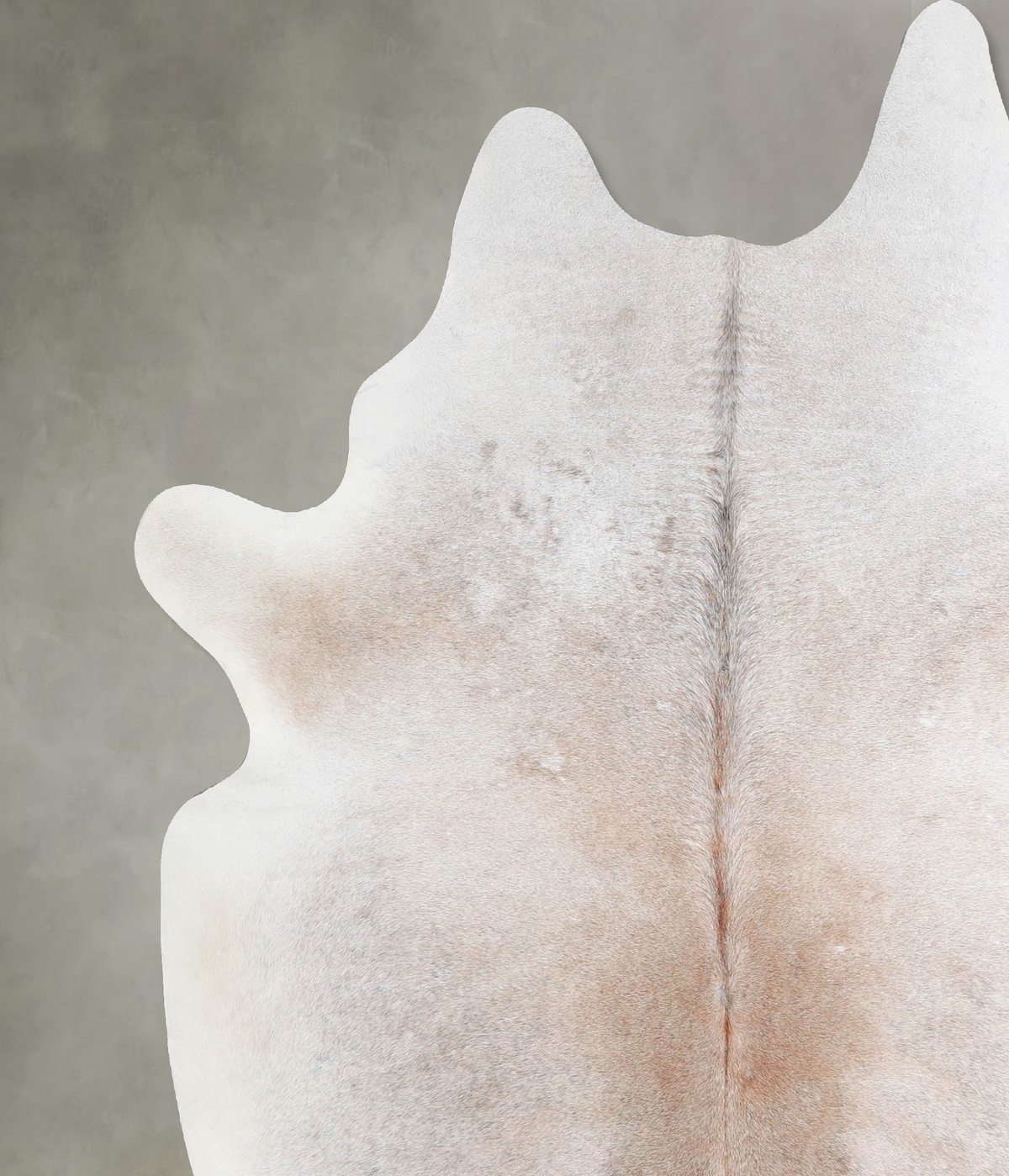 Grey with Beige XX-Large Brazilian Cowhide Rug 8'0"H x 6'11"W #A54098 by Hudson Hides