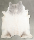 Ivory with Beige XX-Large Brazilian Cowhide Rug 8'4"H x 7'8"W #A54100 by Hudson Hides