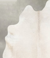 Ivory with Beige XX-Large Brazilian Cowhide Rug 7'11"H x 6'6"W #A54104 by Hudson Hides