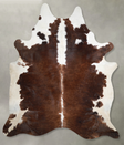 Chocolate and White XX-Large Brazilian Cowhide Rug 8'7"H x 7'4"W #A54105 by Hudson Hides