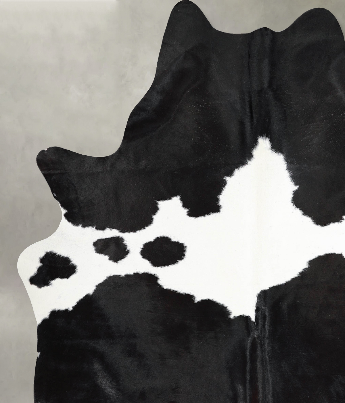 Black and White X-Large Brazilian Cowhide Rug 7'10"H x 6'3"W #A54106 by Hudson Hides