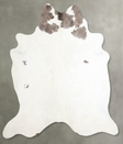 Grey with Beige XX-Large Brazilian Cowhide Rug 7'5"H x 6'11"W #A54107 by Hudson Hides