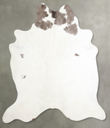 Grey with Beige XX-Large Brazilian Cowhide Rug 7'5"H x 6'11"W #A54107 by Hudson Hides