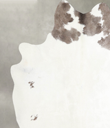 Grey with Beige XX-Large Brazilian Cowhide Rug 7'5"H x 6'11"W #A54107 by Hudson Hides