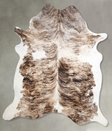 Light Brindle X-Large Brazilian Cowhide Rug 7'3"H x 6'7"W #A54109 by Hudson Hides