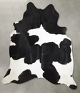 Black and White XX-Large Brazilian Cowhide Rug 8'4"H x 7'0"W #A54113 by Hudson Hides
