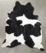 Black and White XX-Large Brazilian Cowhide Rug 8'4"H x 7'0"W #A54113 by Hudson Hides