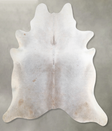 Grey with Beige XX-Large Brazilian Cowhide Rug 7'7"H x 6'11"W #A54114 by Hudson Hides