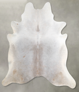 Grey with Beige XX-Large Brazilian Cowhide Rug 7'7"H x 6'11"W #A54114 by Hudson Hides