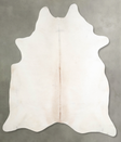 Ivory with Beige XX-Large Brazilian Cowhide Rug 8'3"H x 7'2"W #A54119 by Hudson Hides