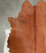 Brown and White Regular X-Large Brazilian Cowhide Rug 6'9"H x 6'7"W #A54120 by Hudson Hides