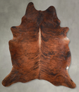 Medium Brindle XX-Large Brazilian Cowhide Rug 8'0"H x 7'0"W #A54121 by Hudson Hides